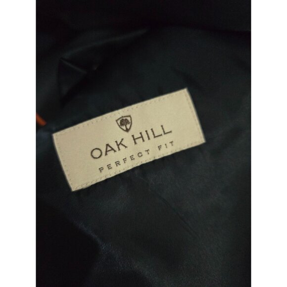 Oak Hill Perfect Fit Blue Plaid Sports Coat Size 56L Long Jacket Blazer Preppy - Picture 3 of 12